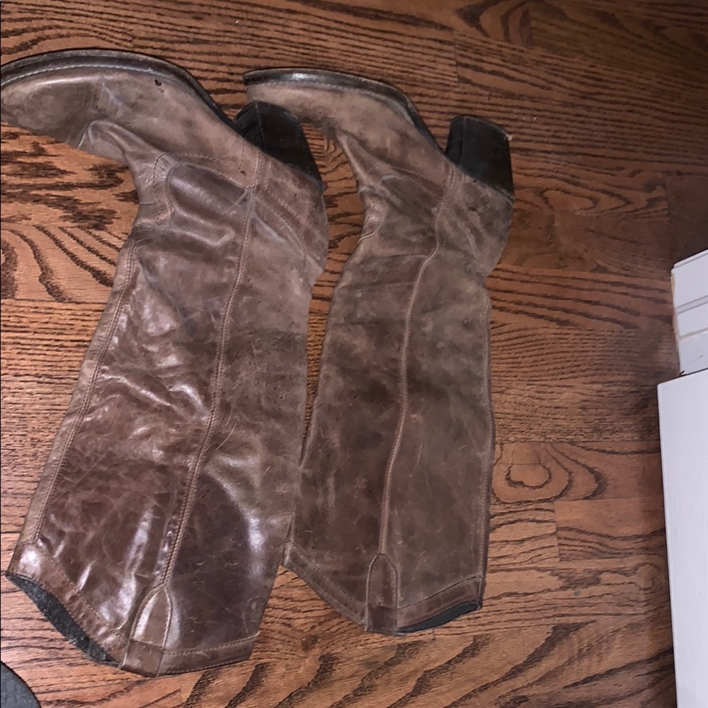 Steve Madden Brown Leather Cowboy Boots